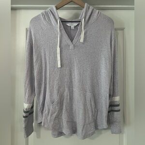 Market & Spruce Gray Hooded Sweatshirt